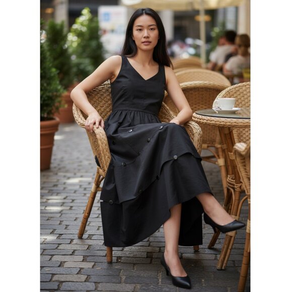 Runway Marc Jacobs Silk Midi Length Dress Size: S  US 4 New - Picture 4 of 12